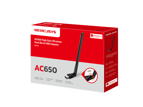 Placa Red Usb Mercusys AC650