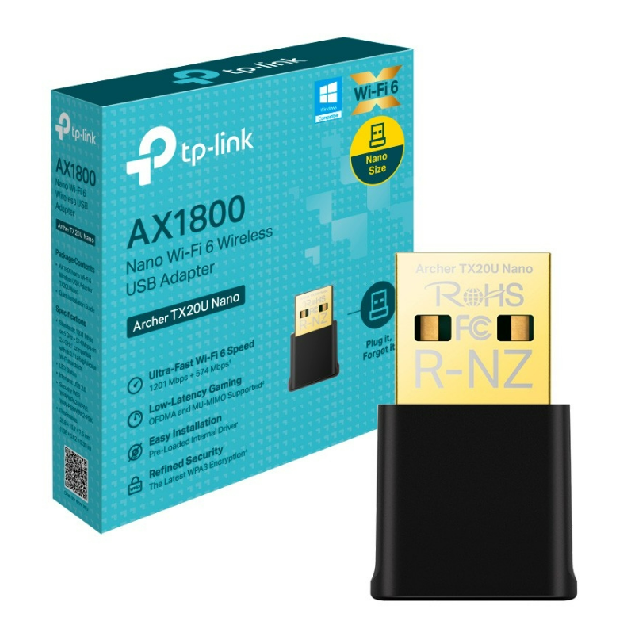 Placa red WiFi Tp-Link Archer TX20U Nano. Usb