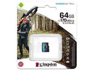 Memoria micro sd Kingston CANVAS GO plus 64GB