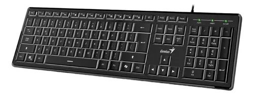 Teclado Genius Slimstar 820. Retroiluminado