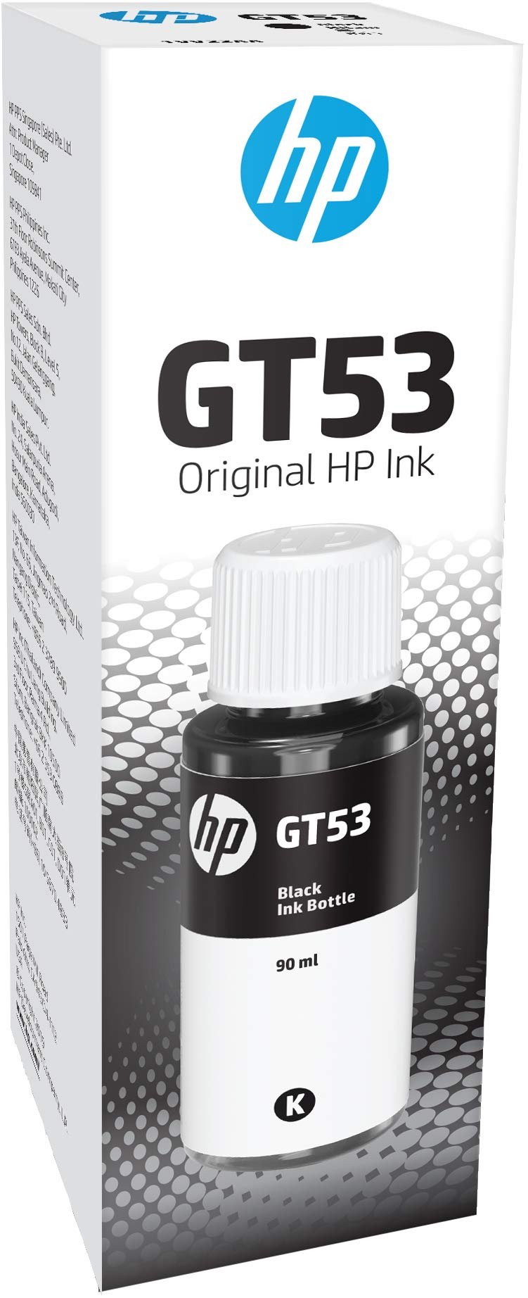 Botella Tinta Original HP GT53. Negro