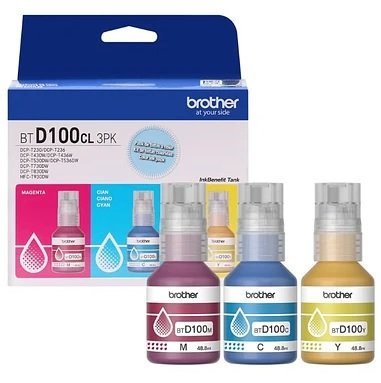 Botella tinta original Brother BTD100 C-M-Y