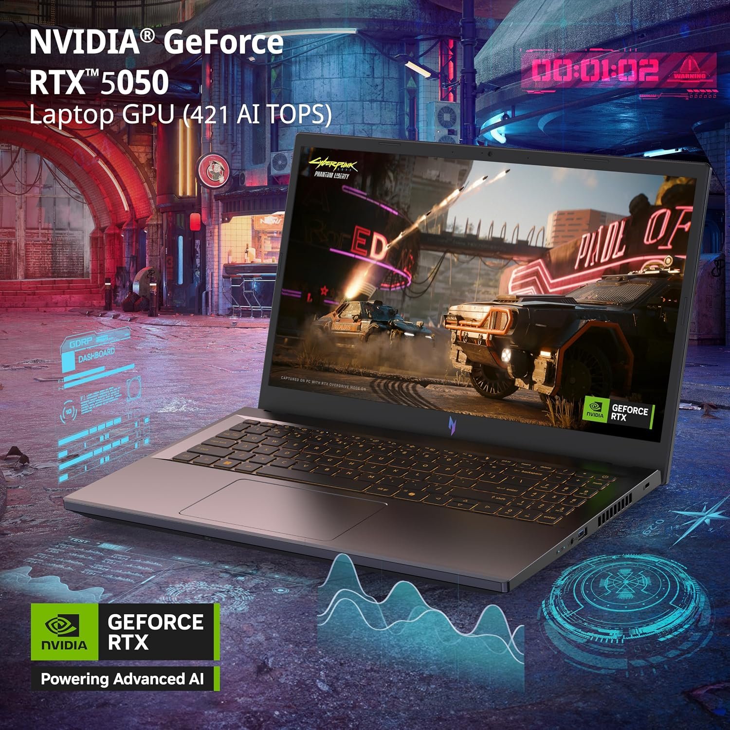 Notebook Acer Nitro V15 Core i7-13620H RTX 5050 16GB RAM SSD 512GB 15.6" FHD 165Hz, foto 4. Notebooks. Pro Solutions…